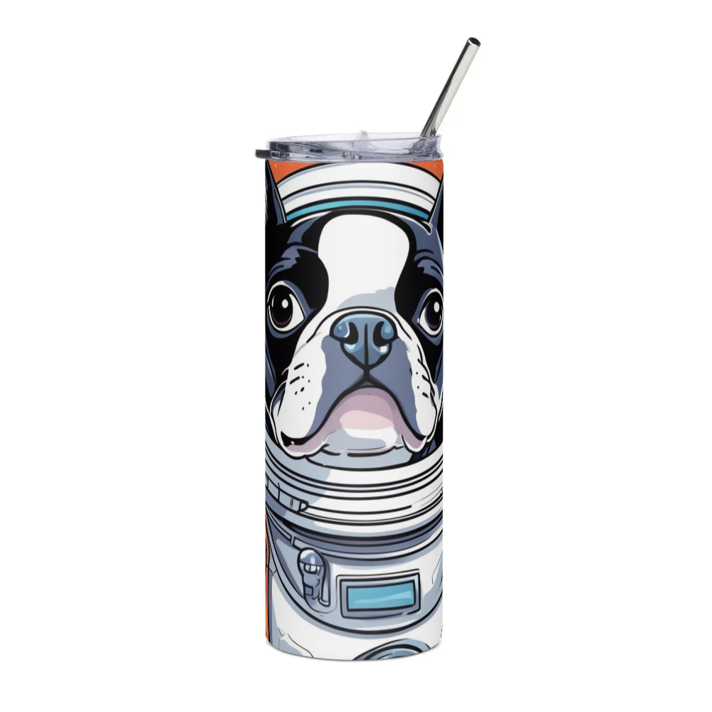 PugMug Custom Boston Terrier Stainless Steel Tumbler