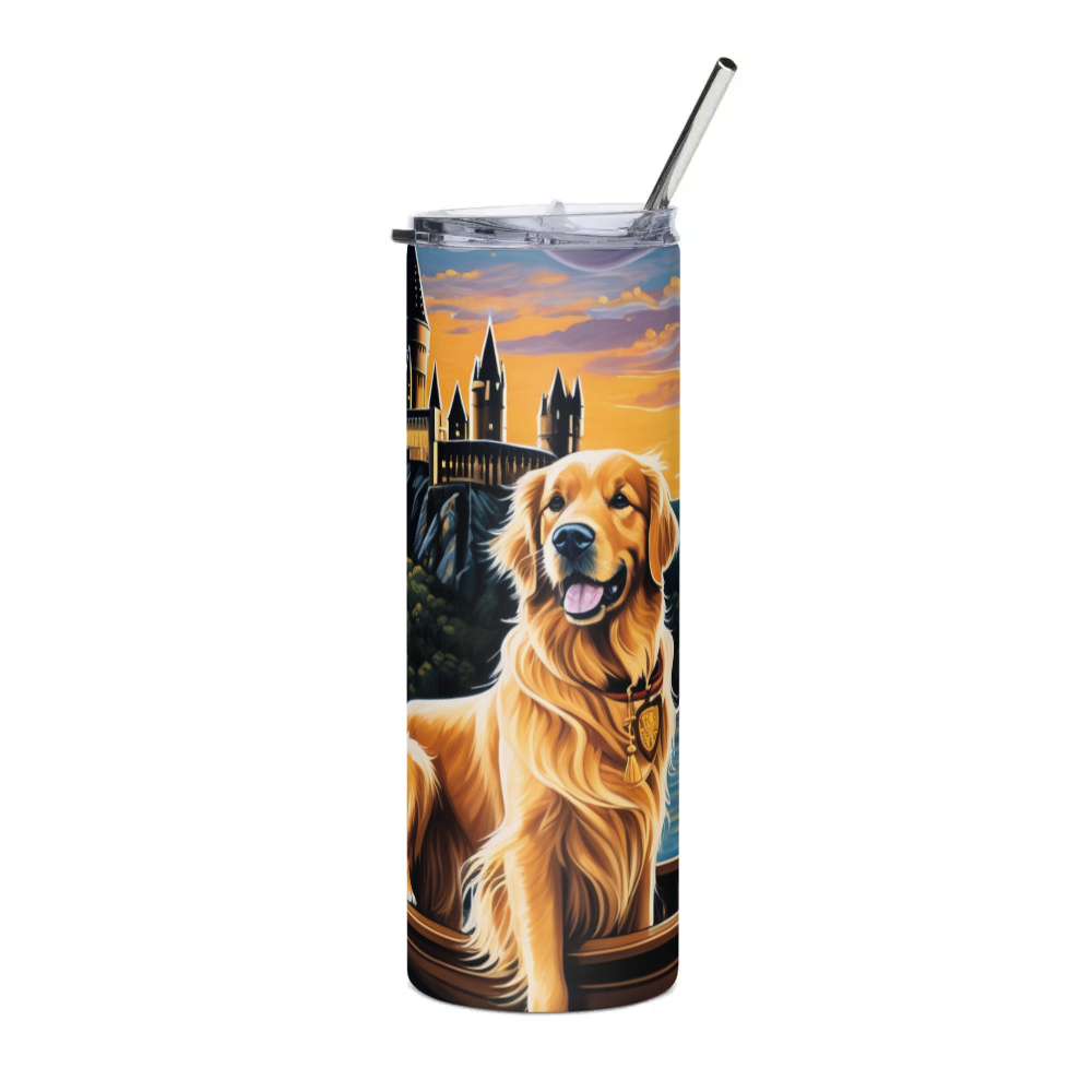 PugMug Custom Golden Retriever Stainless Steel Tumbler