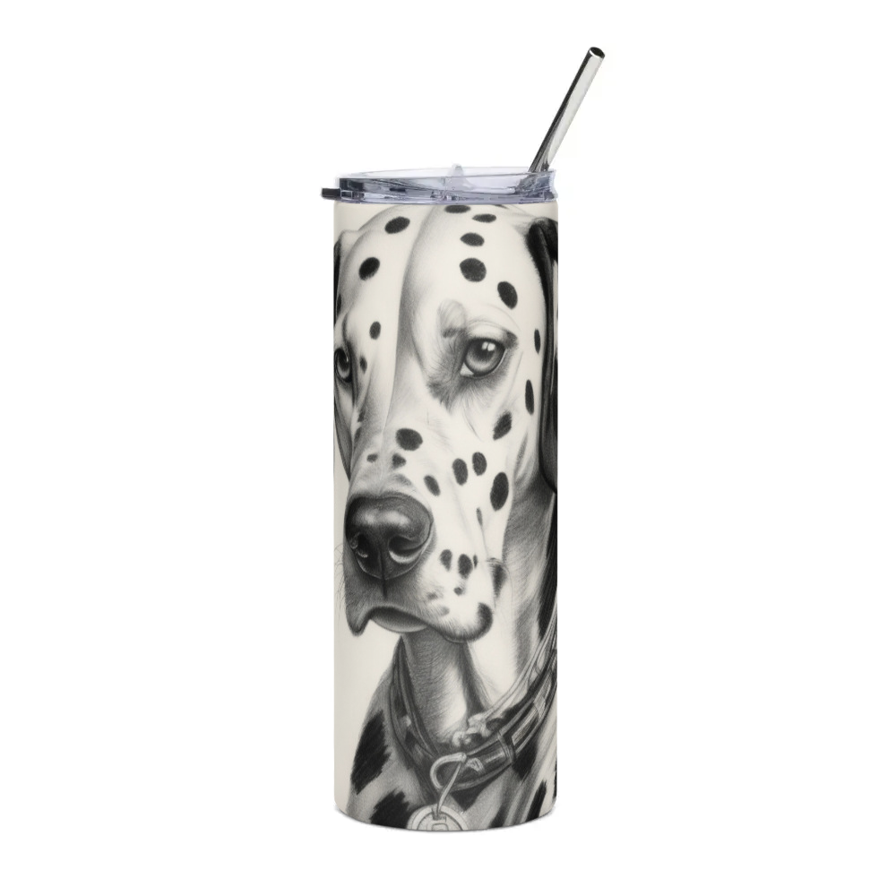 PugMug Custom Dalmatian Stainless Steel Tumbler