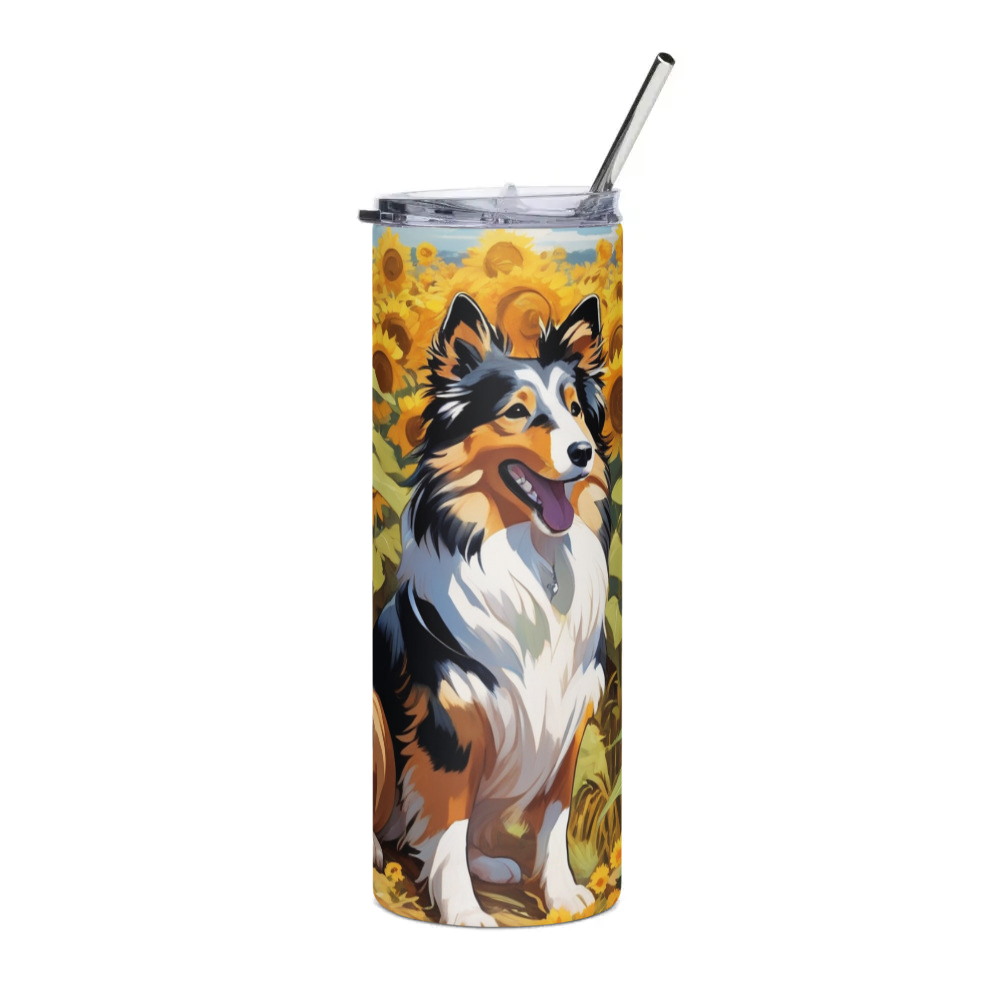 PugMug Custom Shetland Sheepdog Stainless Steel Tumbler