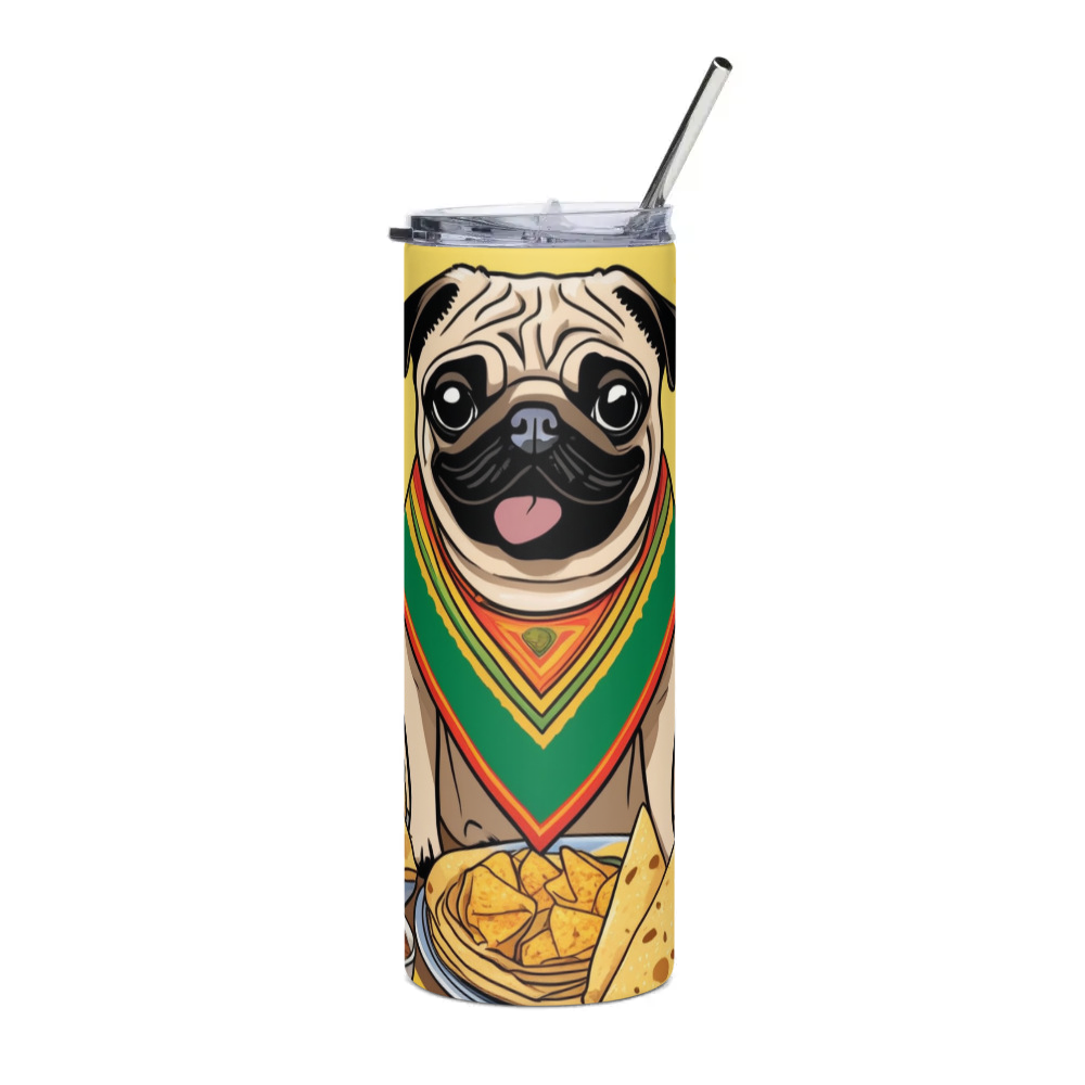 PugMug Custom Pug Stainless Steel Tumbler