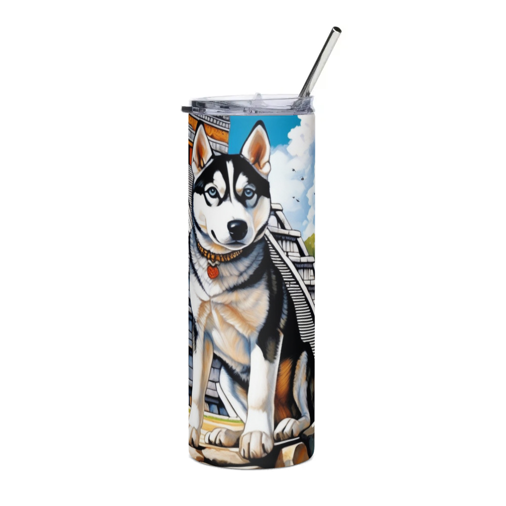 PugMug Custom Siberian Husky Stainless Steel Tumbler