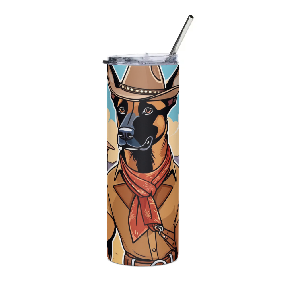 PugMug Custom Belgian Malinois Stainless Steel Tumbler