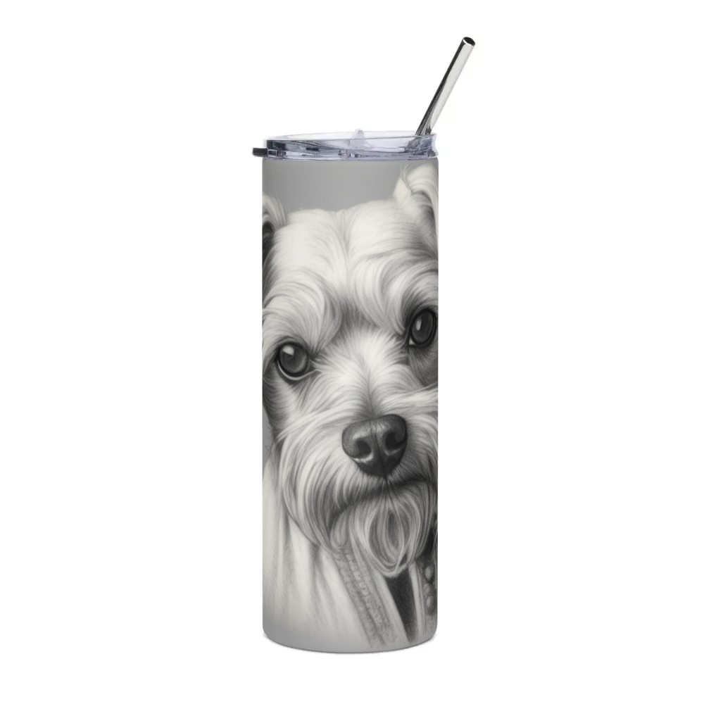 PugMug Custom Maltese Dog Stainless Steel Tumbler