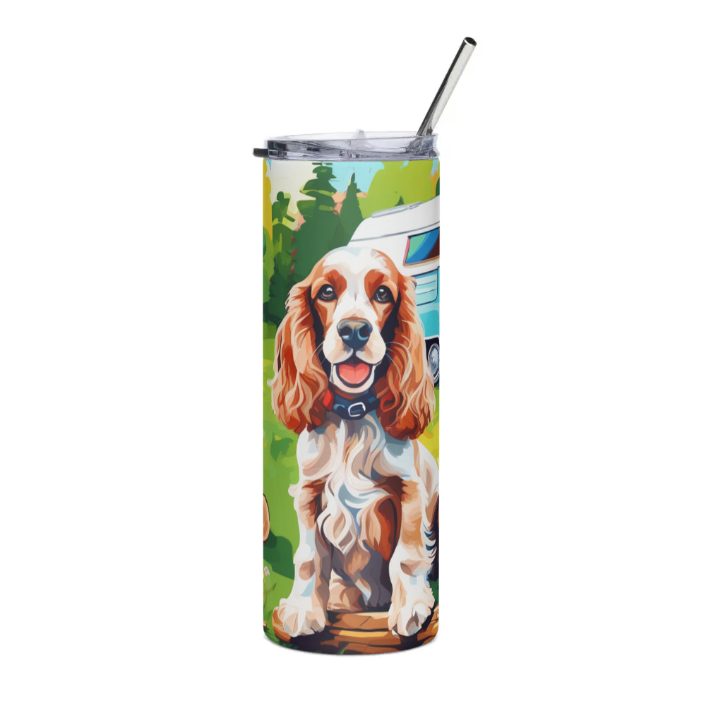 PugMug Custom Cocker Spaniel Stainless Steel Tumbler