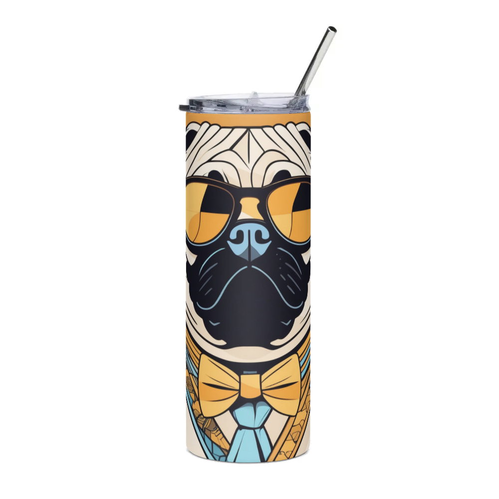 PugMug Custom Pug Stainless Steel Tumbler