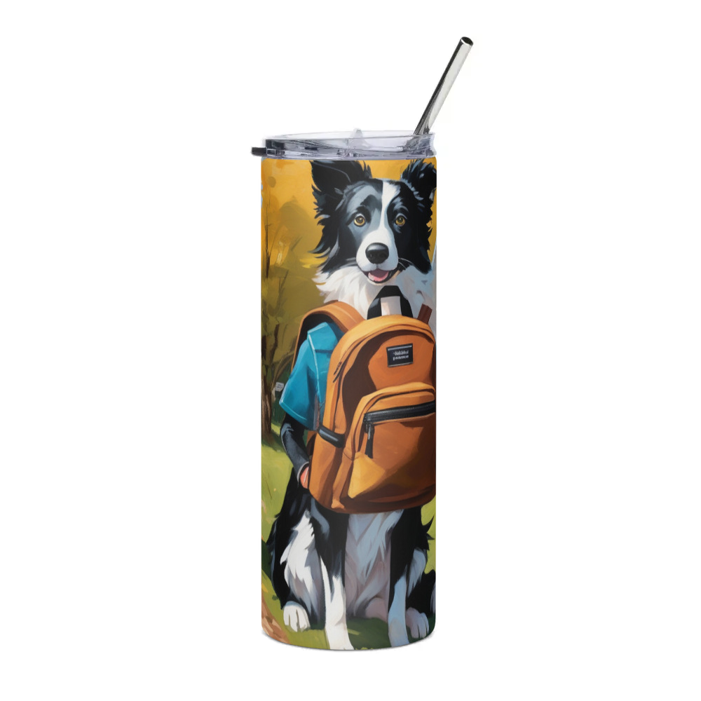 PugMug Custom Border Collie Stainless Steel Tumbler