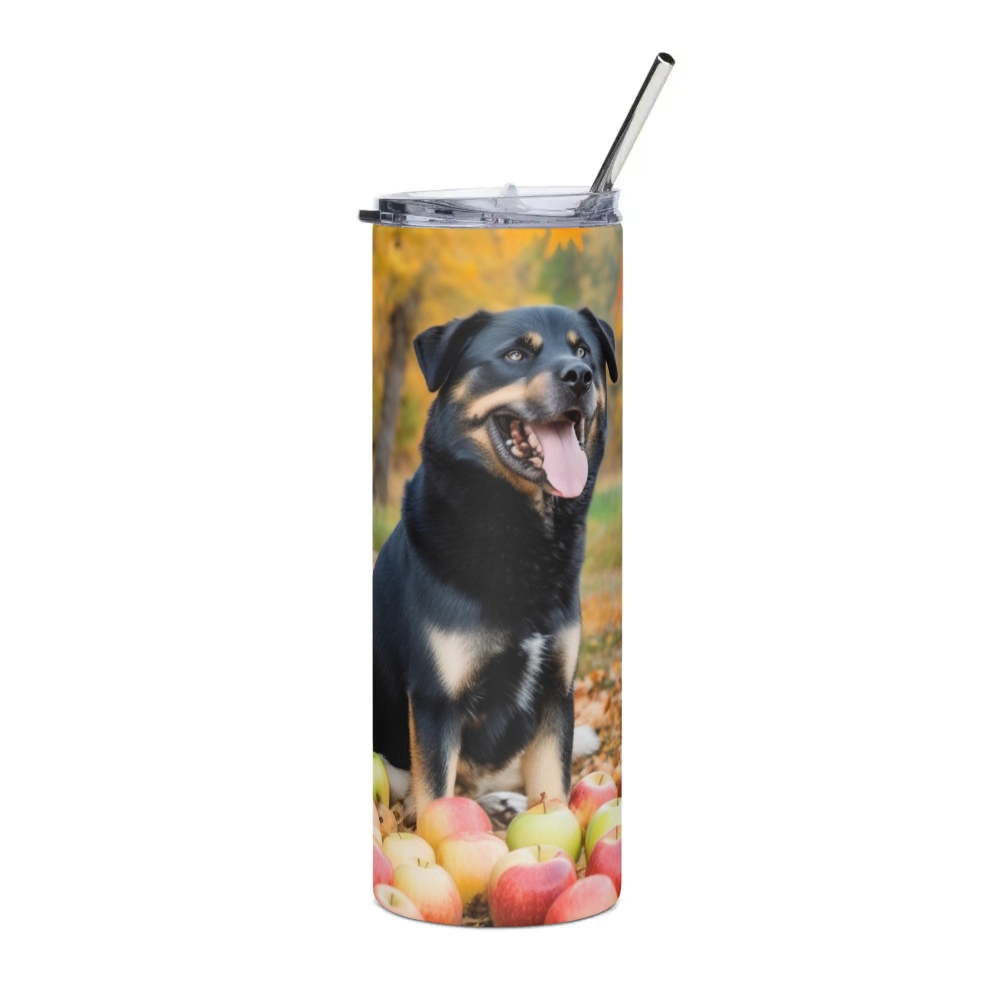 PugMug Custom Blue Stainless Steel Tumbler