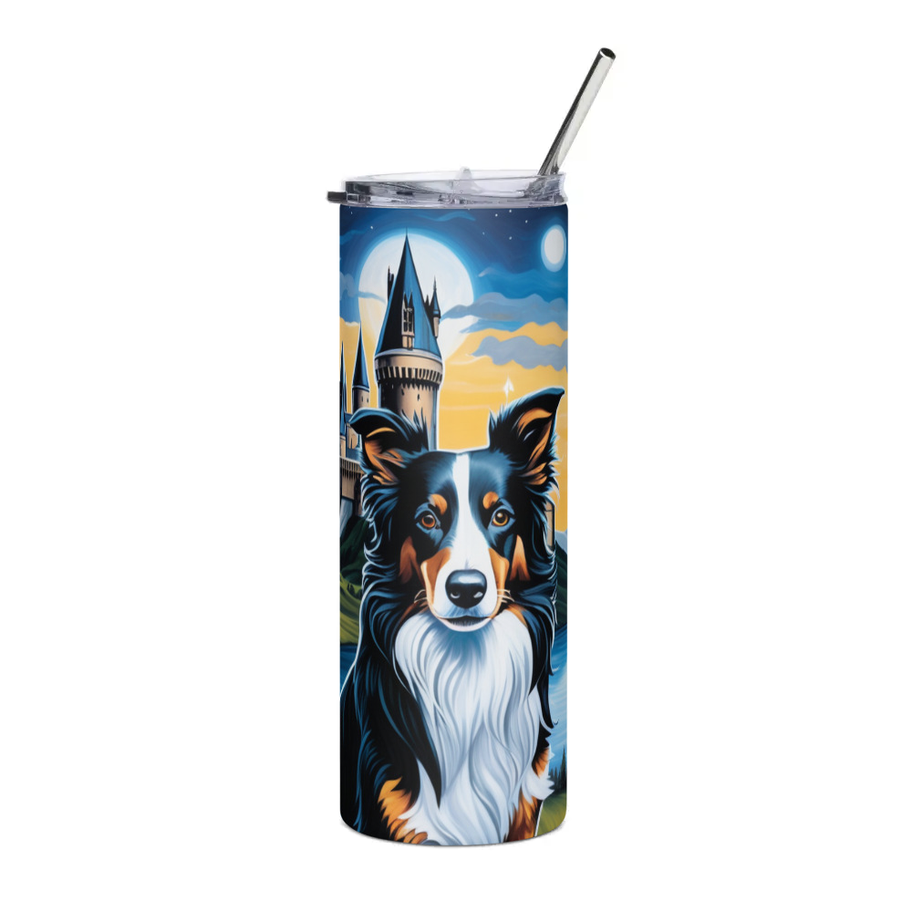 PugMug Custom Border Collie Stainless Steel Tumbler