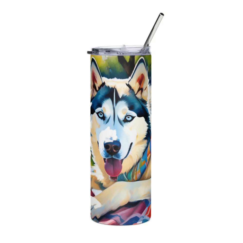 PugMug Custom Siberian Husky Stainless Steel Tumbler