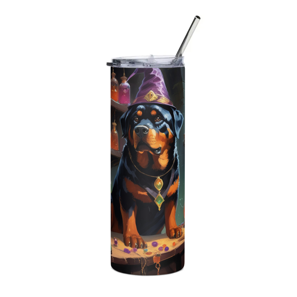 PugMug Custom Rottweiler Stainless Steel Tumbler
