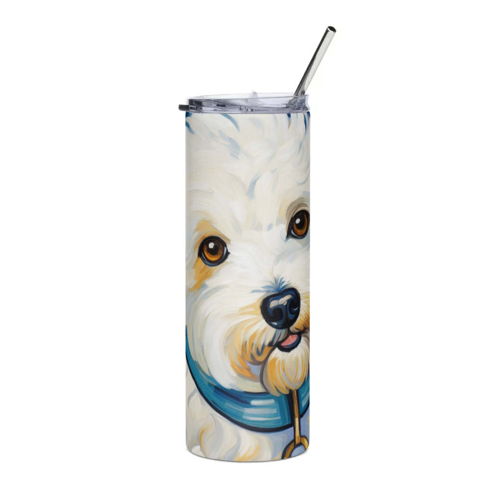 PugMug Custom Bichons Frise Stainless Steel Tumbler