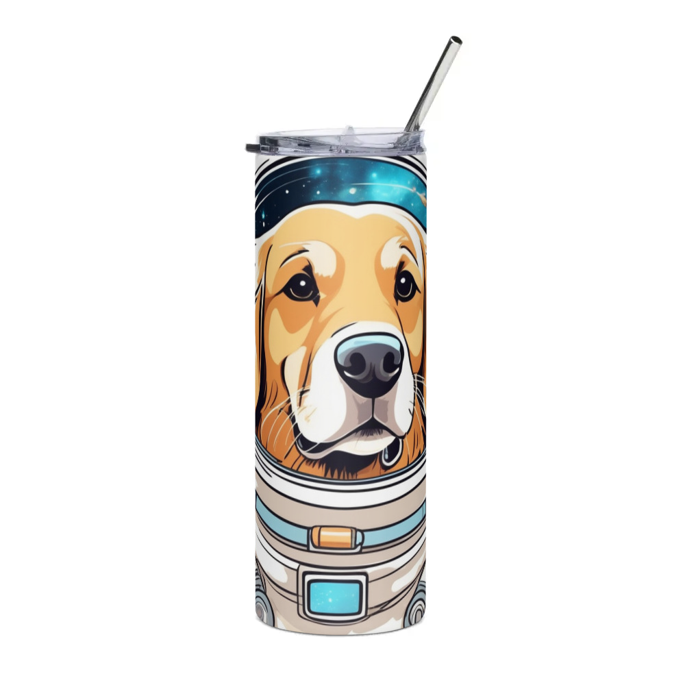 PugMug Custom Golden Retriever Stainless Steel Tumbler