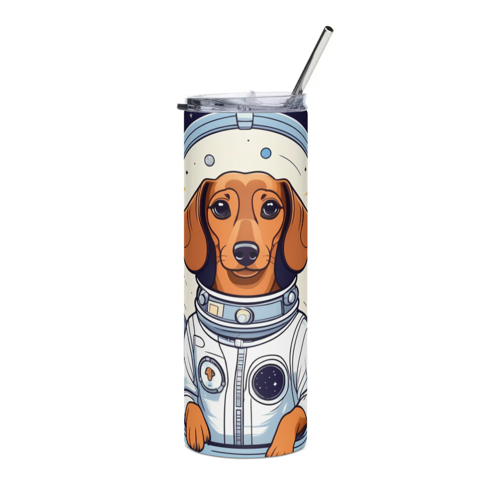 PugMug Custom Tan Dachshund Stainless Steel Tumbler