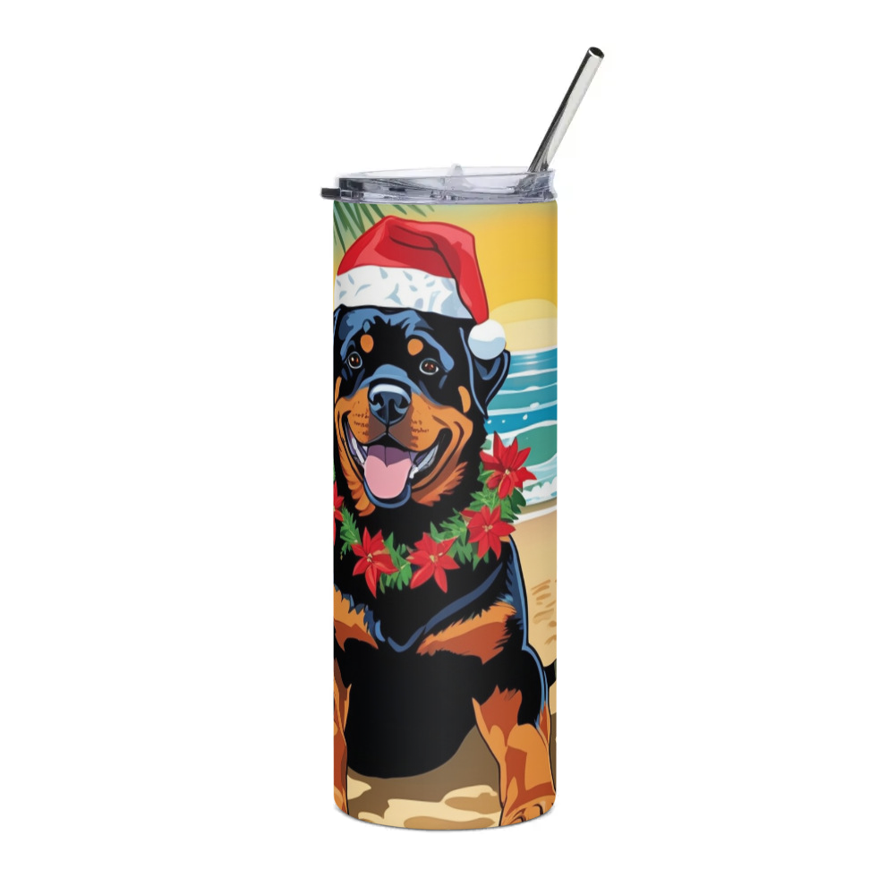 PugMug Custom Rottweiler Stainless Steel Tumbler