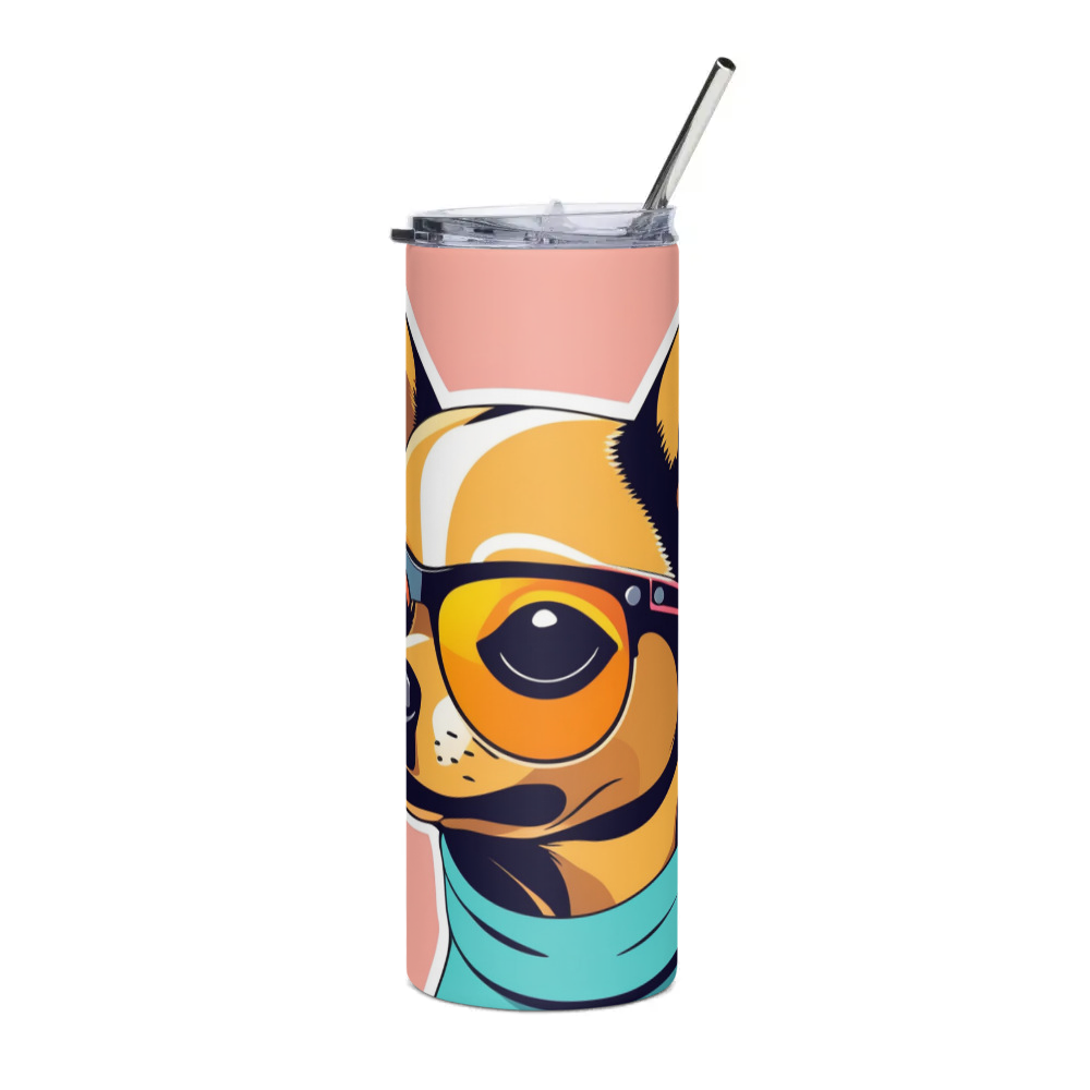 PugMug Custom Chihuahua Stainless Steel Tumbler