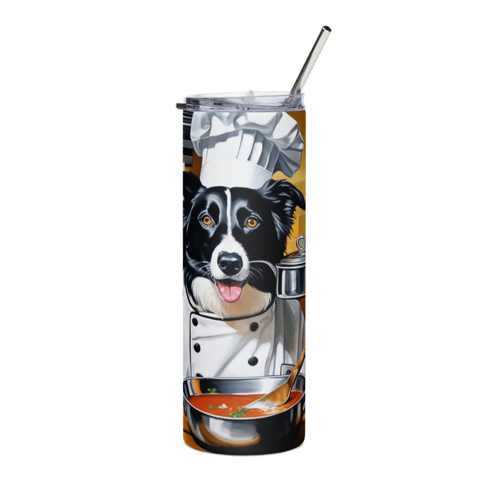PugMug Custom Border Collie Stainless Steel Tumbler