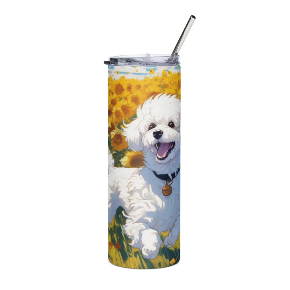 PugMug Custom Bichons Frise Stainless Steel Tumbler