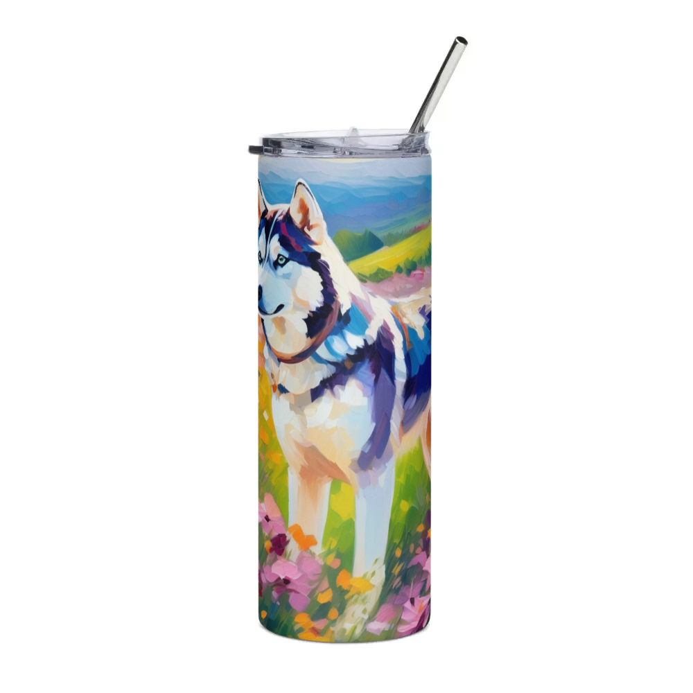 PugMug Custom Siberian Husky Stainless Steel Tumbler