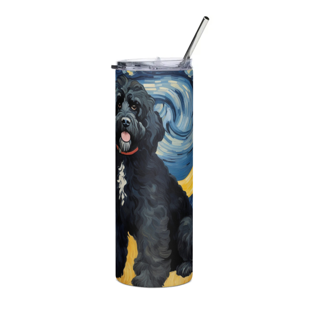PugMug Custom Portuguese Water Dog Stainless Steel Tumbler