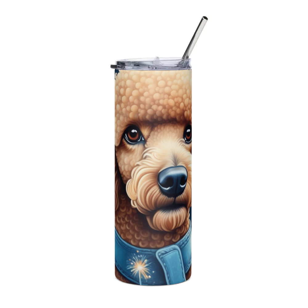 PugMug Custom Tan Poodle Stainless Steel Tumbler