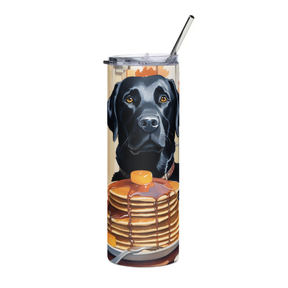 PugMug Custom Black Labrador Retriever Stainless Steel Tumbler