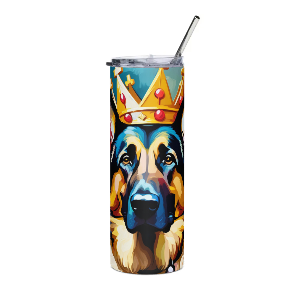 PugMug Custom German Shepherd Dog Stainless Steel Tumbler