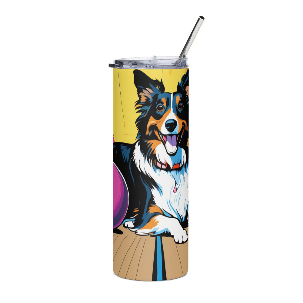 PugMug Custom Collie Stainless Steel Tumbler