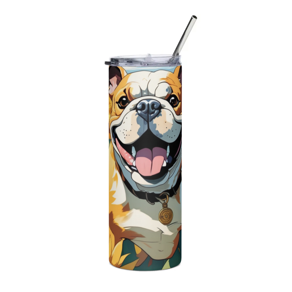 PugMug Custom Bulldog Stainless Steel Tumbler