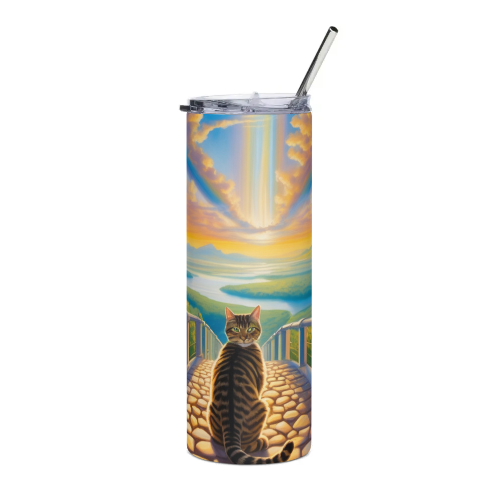 PugMug Custom Tabby Companion Cat Stainless Steel Tumbler