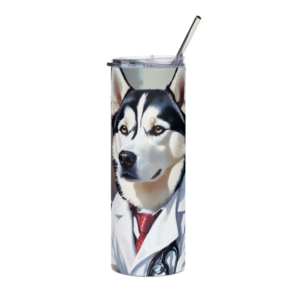 PugMug Custom Siberian Husky Stainless Steel Tumbler