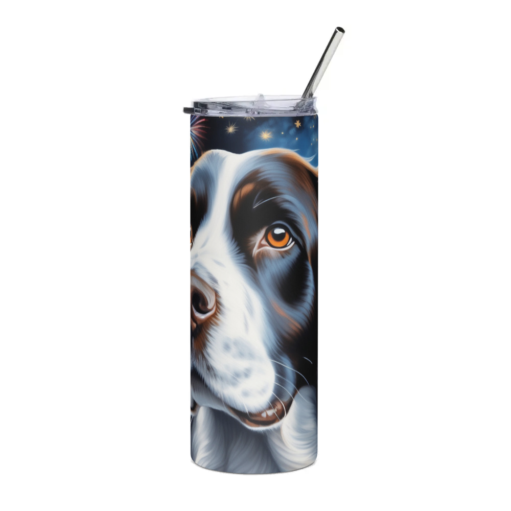 PugMug Custom English Springer Spaniel Stainless Steel Tumbler
