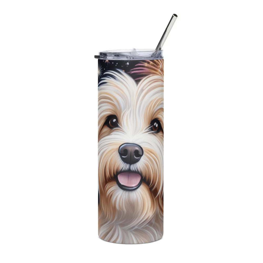 PugMug Custom Tan Havanese Dog Stainless Steel Tumbler