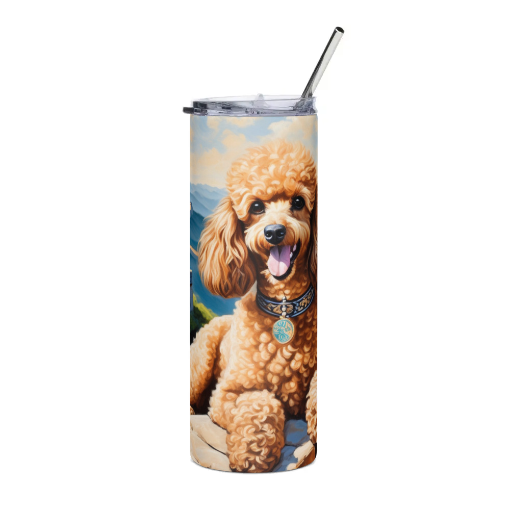 PugMug Custom Tan Poodle Stainless Steel Tumbler