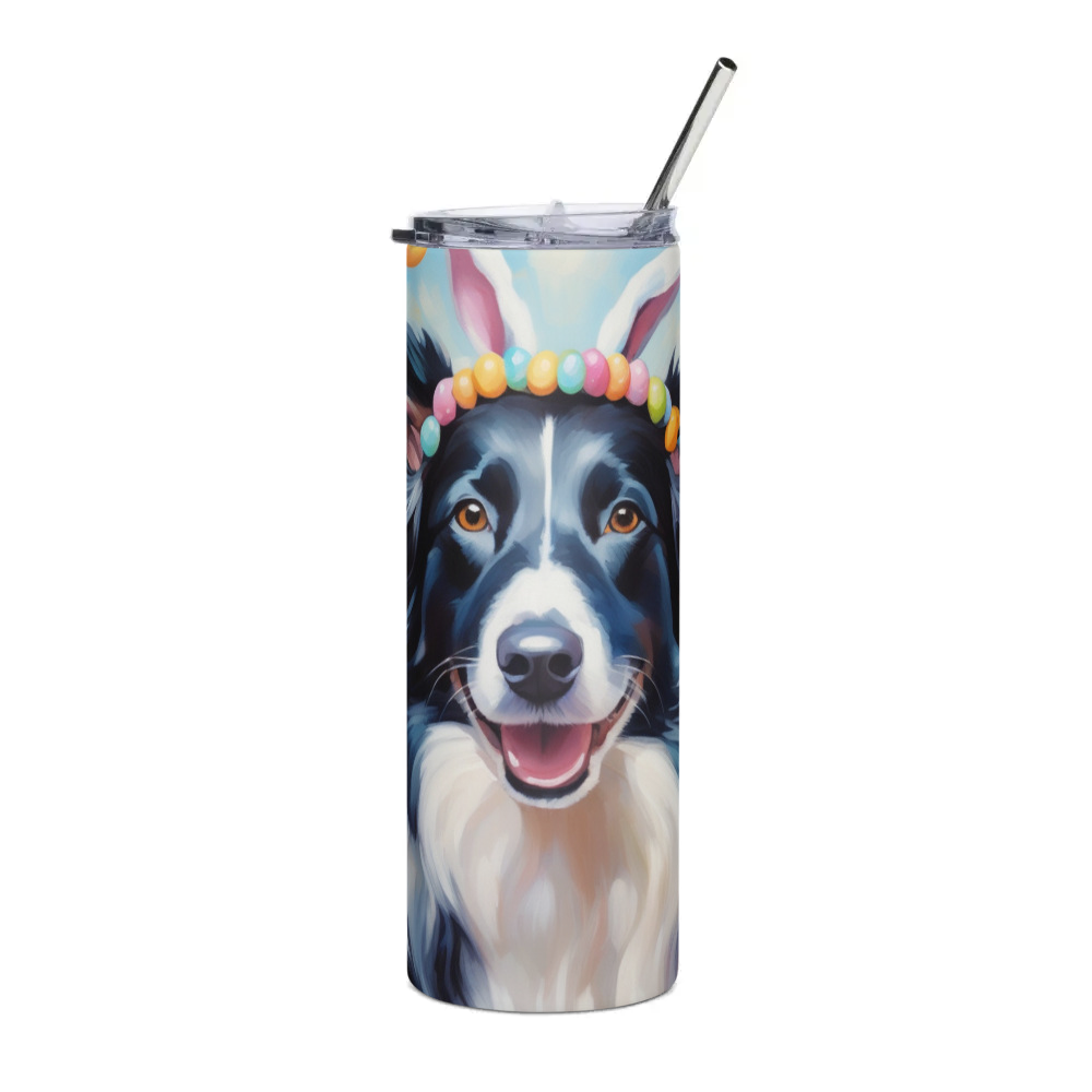 PugMug Custom Border Collie Stainless Steel Tumbler
