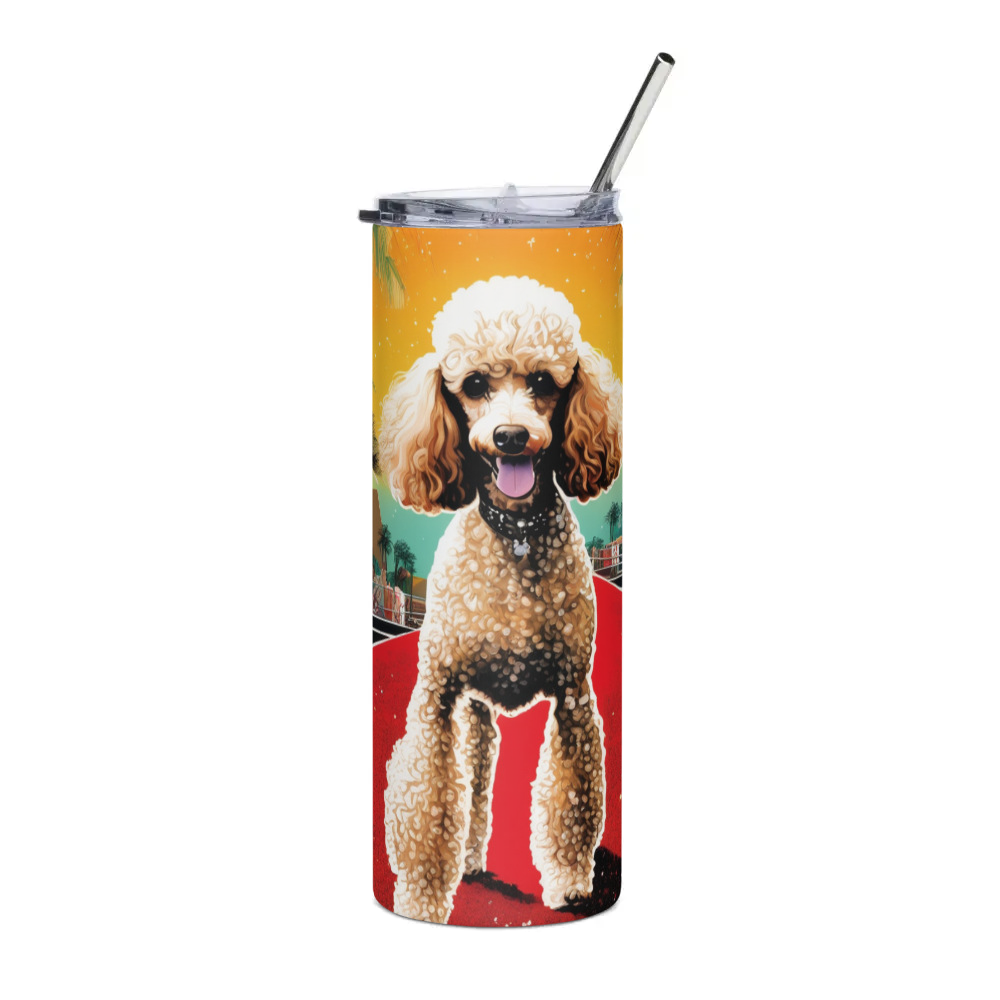 PugMug Custom Tan Poodle Stainless Steel Tumbler