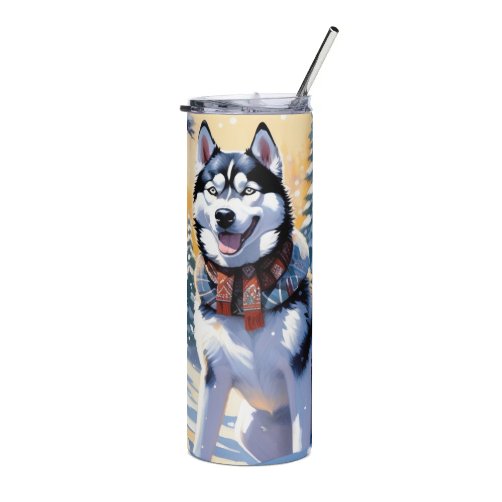 PugMug Custom Siberian Husky Stainless Steel Tumbler