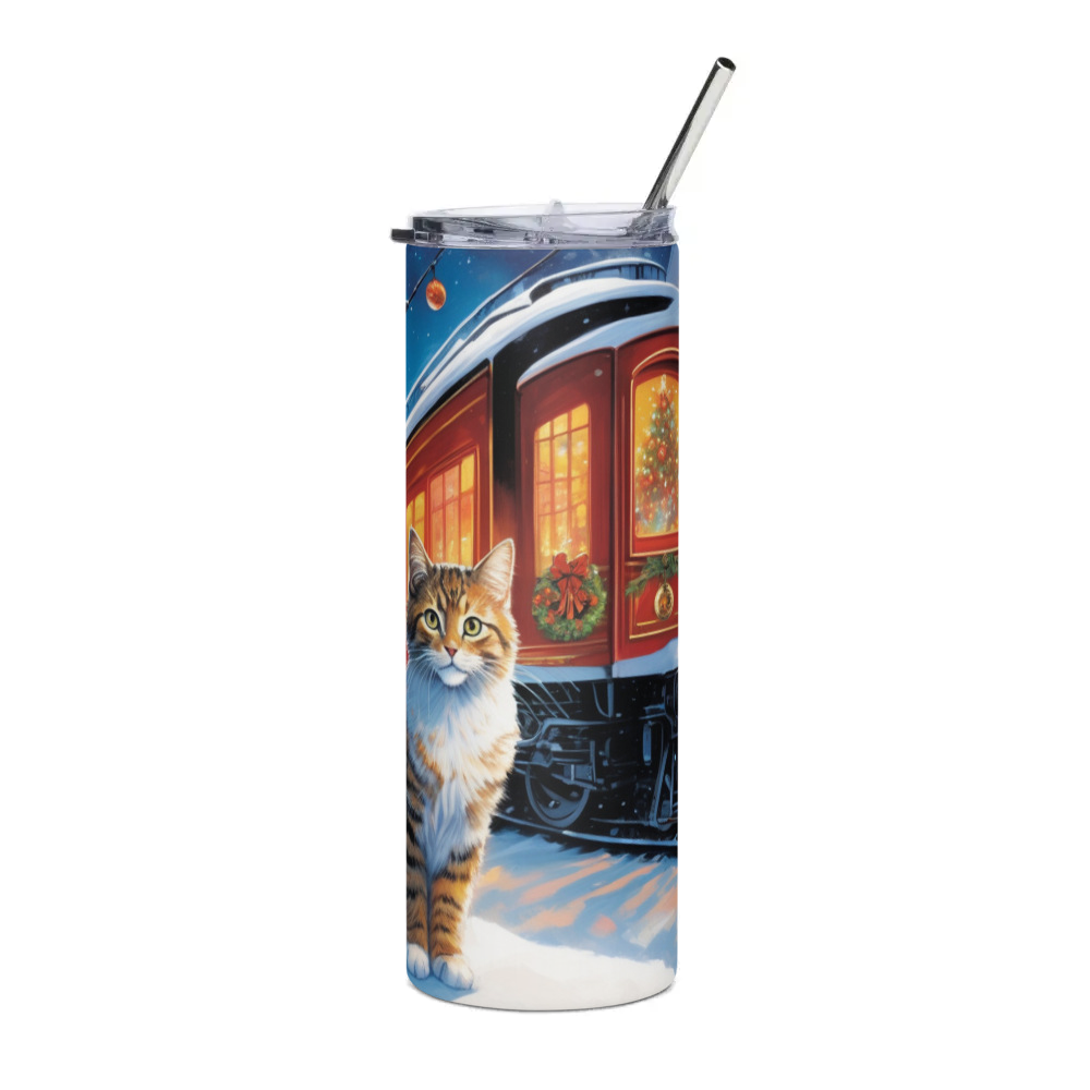 PugMug Custom Tabby Exotic Cat Stainless Steel Tumbler