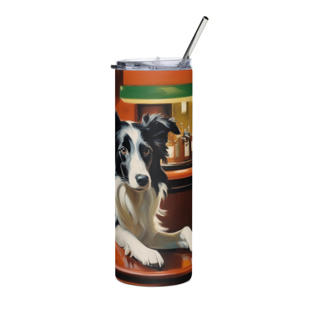 PugMug Custom Border Collie Stainless Steel Tumbler