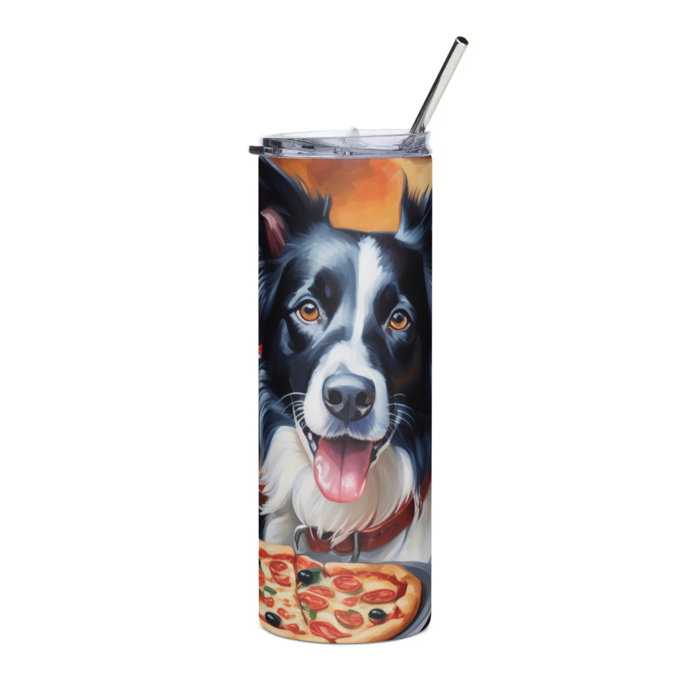 PugMug Custom Border Collie Stainless Steel Tumbler