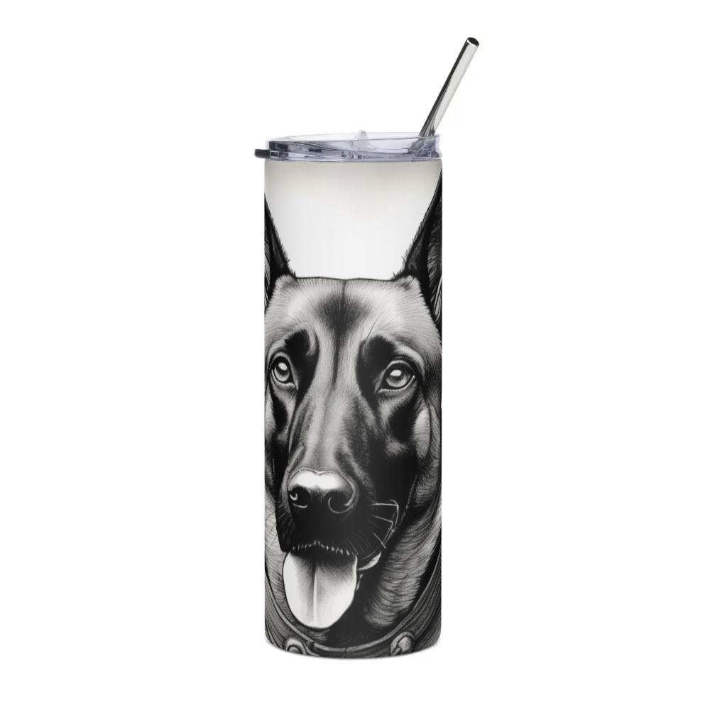 PugMug Custom Belgian Malinois Stainless Steel Tumbler