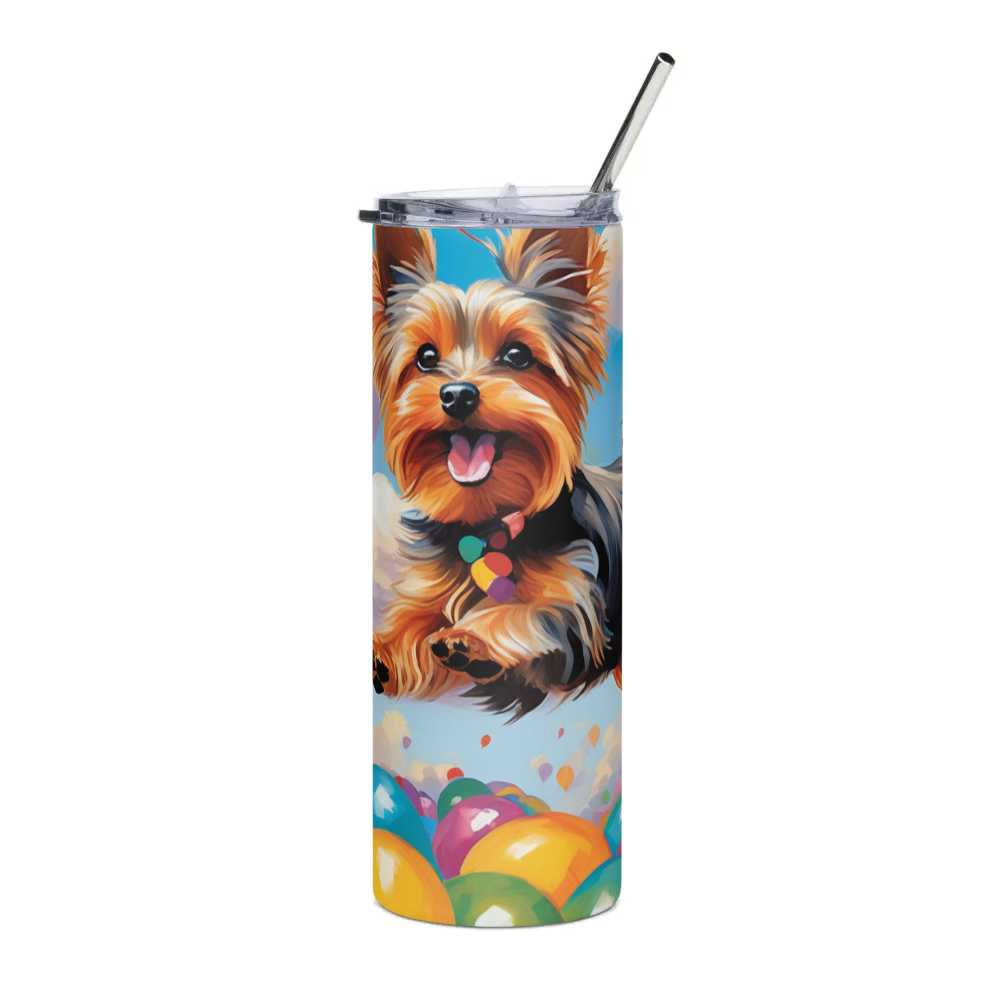 PugMug Custom Yorkshire Terrier Stainless Steel Tumbler