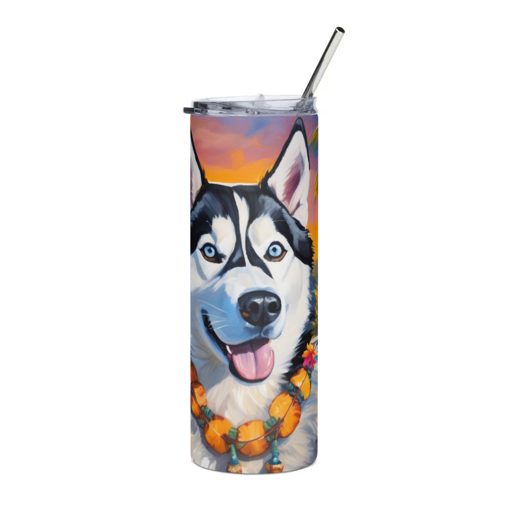 PugMug Custom Siberian Husky Stainless Steel Tumbler