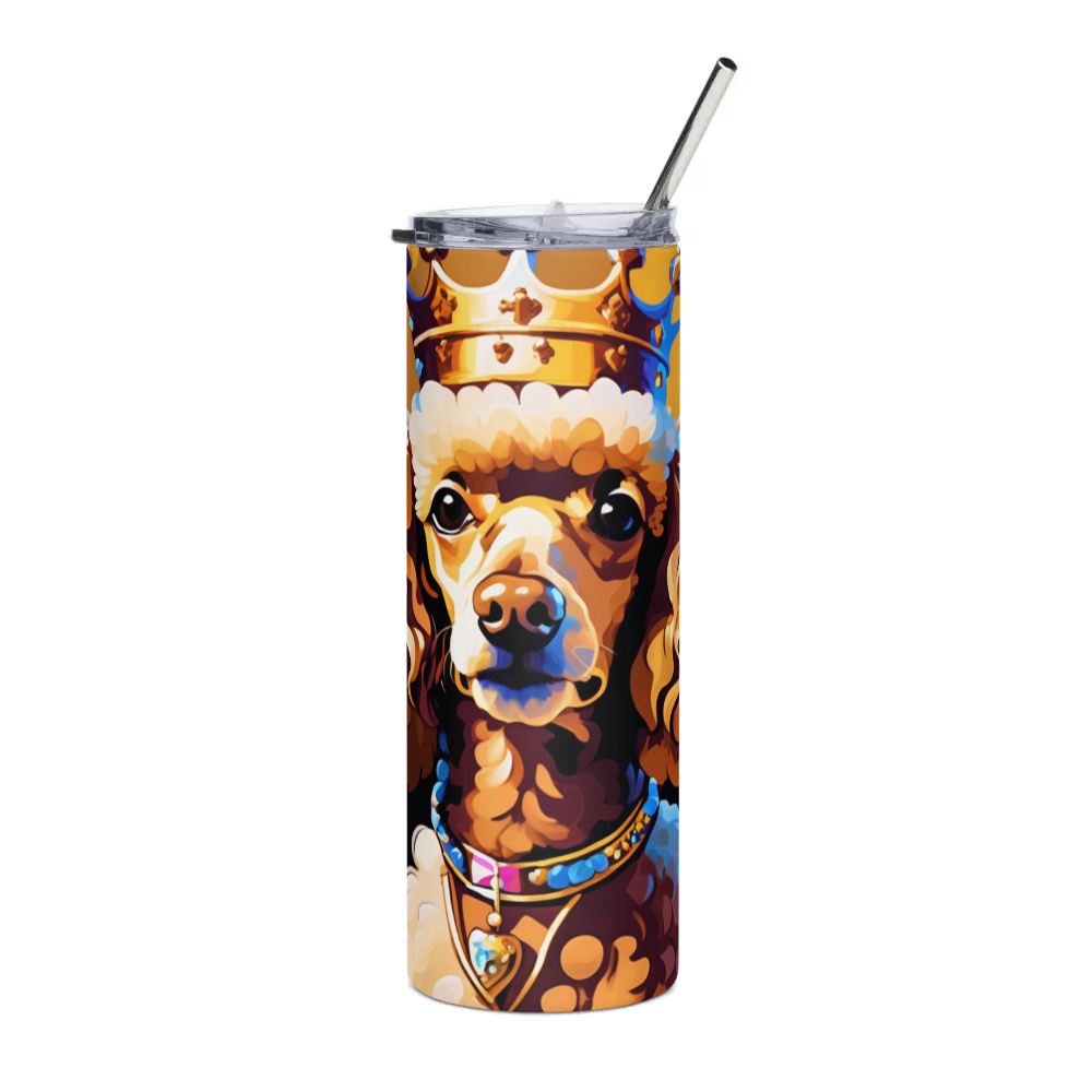 PugMug Custom Tan Poodle Stainless Steel Tumbler