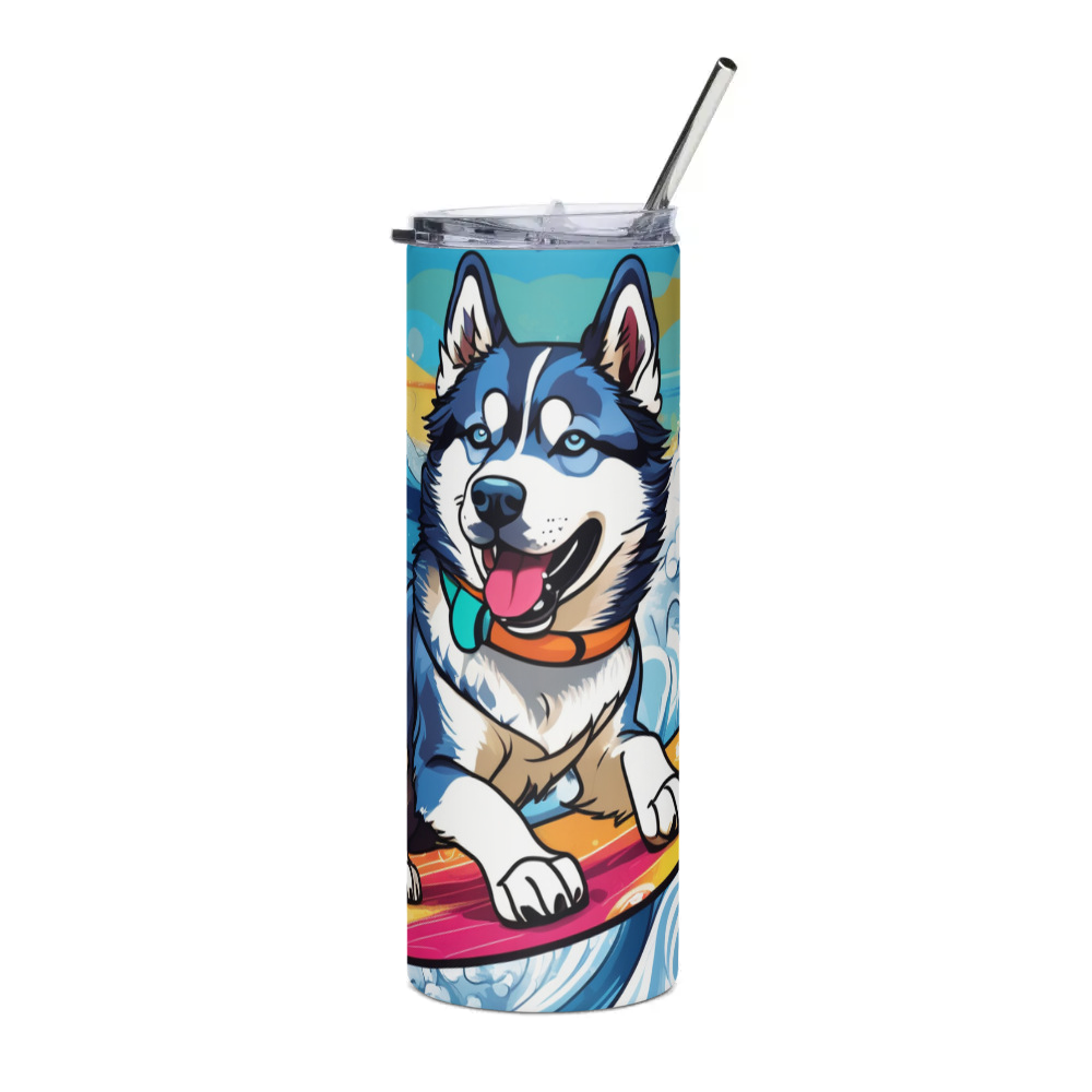 PugMug Custom Siberian Husky Stainless Steel Tumbler