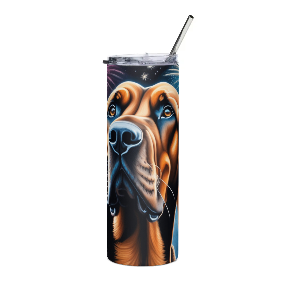 PugMug Custom Bloodhound Stainless Steel Tumbler