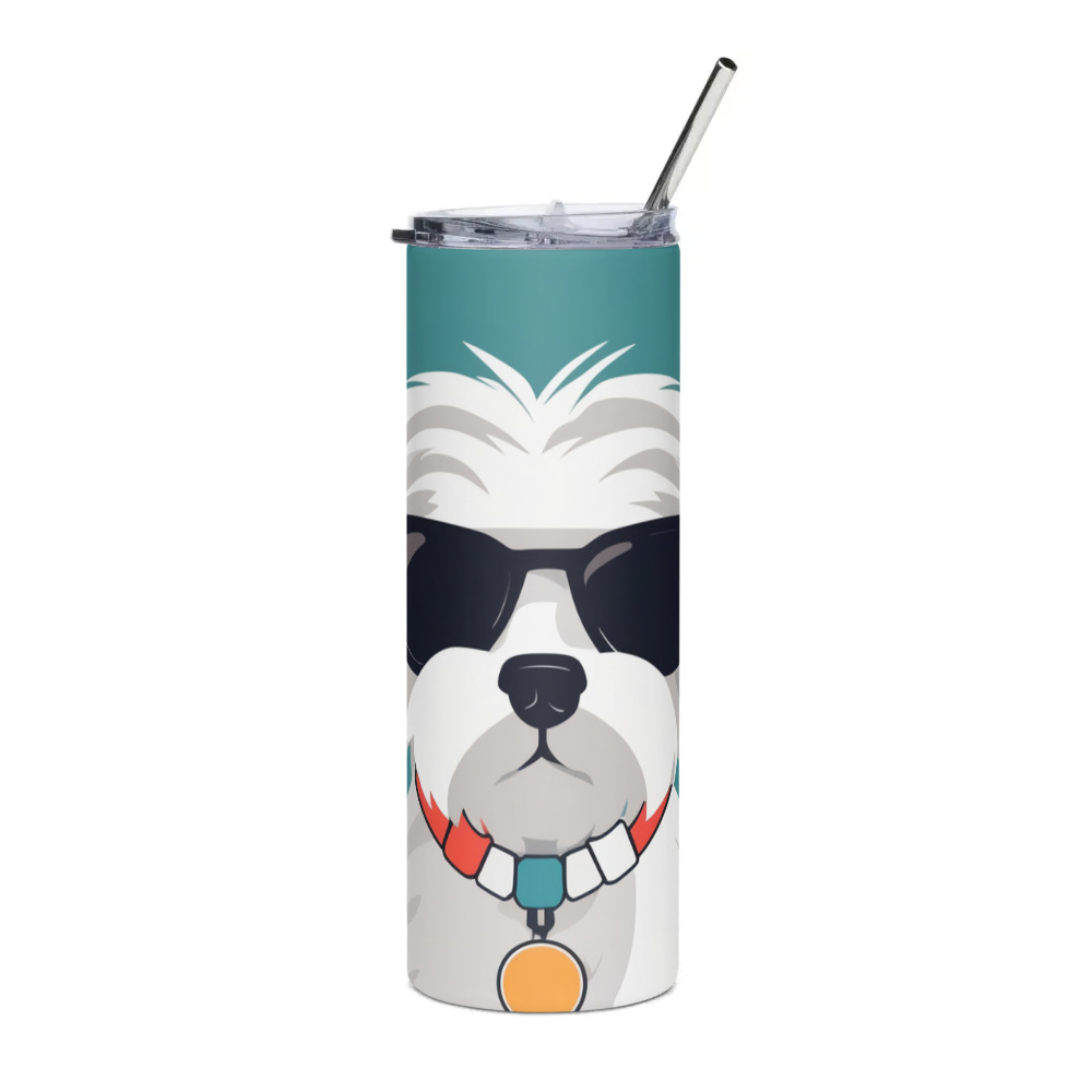 PugMug Custom Maltese Dog Stainless Steel Tumbler