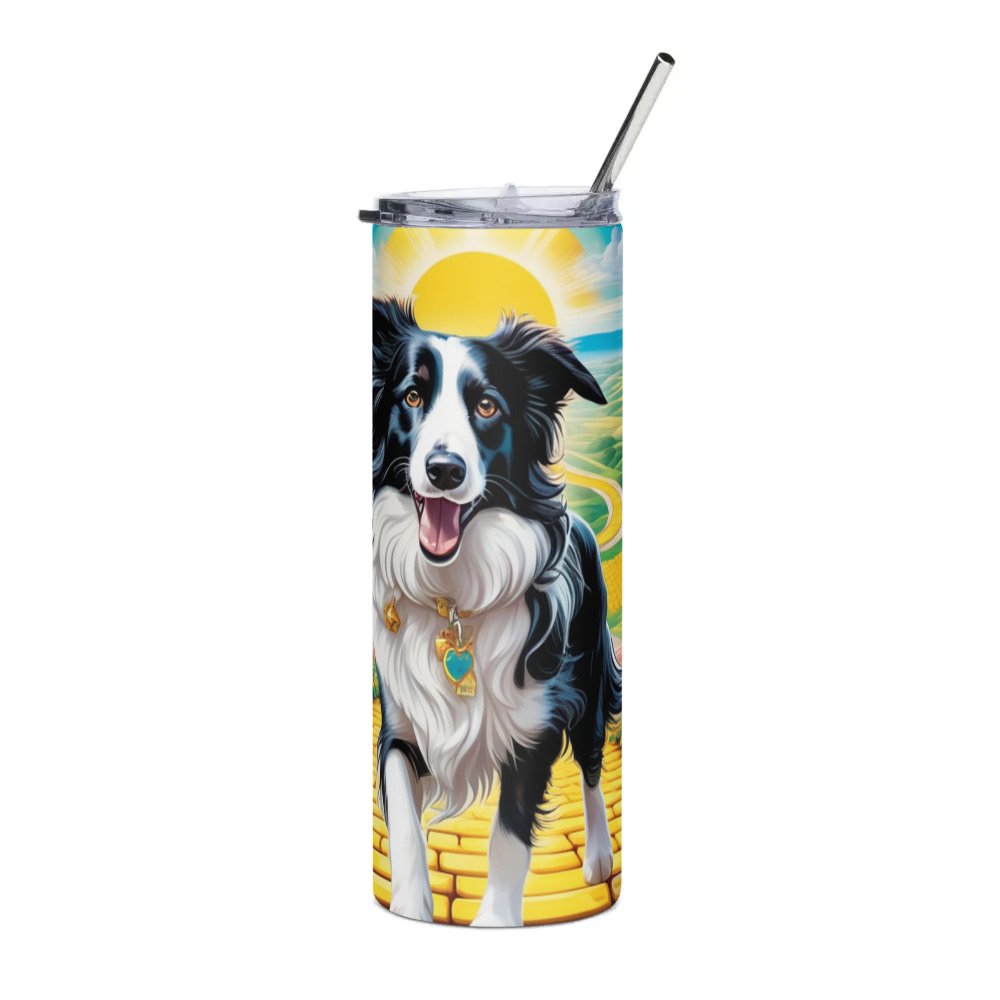 PugMug Custom Border Collie Stainless Steel Tumbler