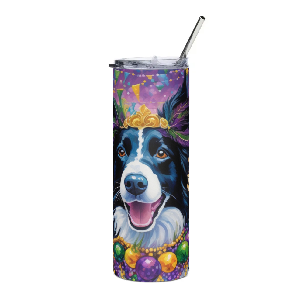 PugMug Custom Border Collie Stainless Steel Tumbler