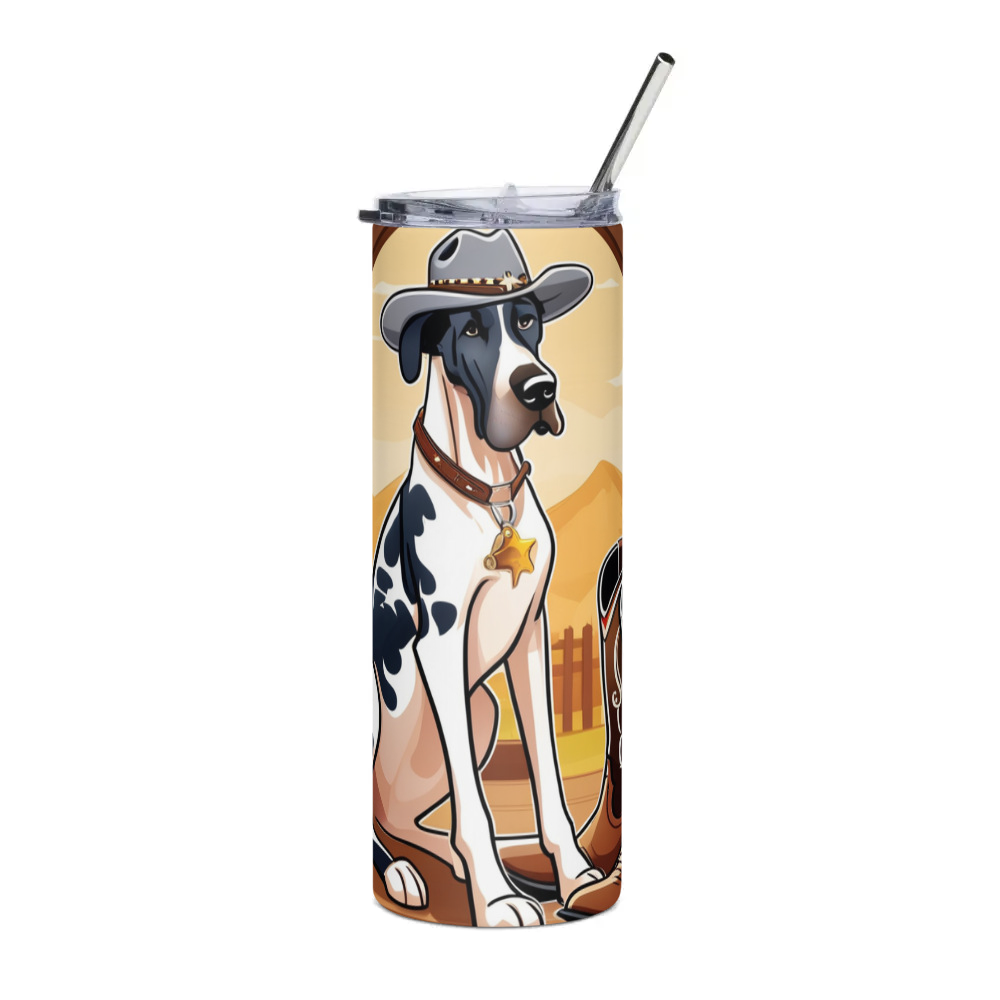 PugMug Custom Great Dane Stainless Steel Tumbler